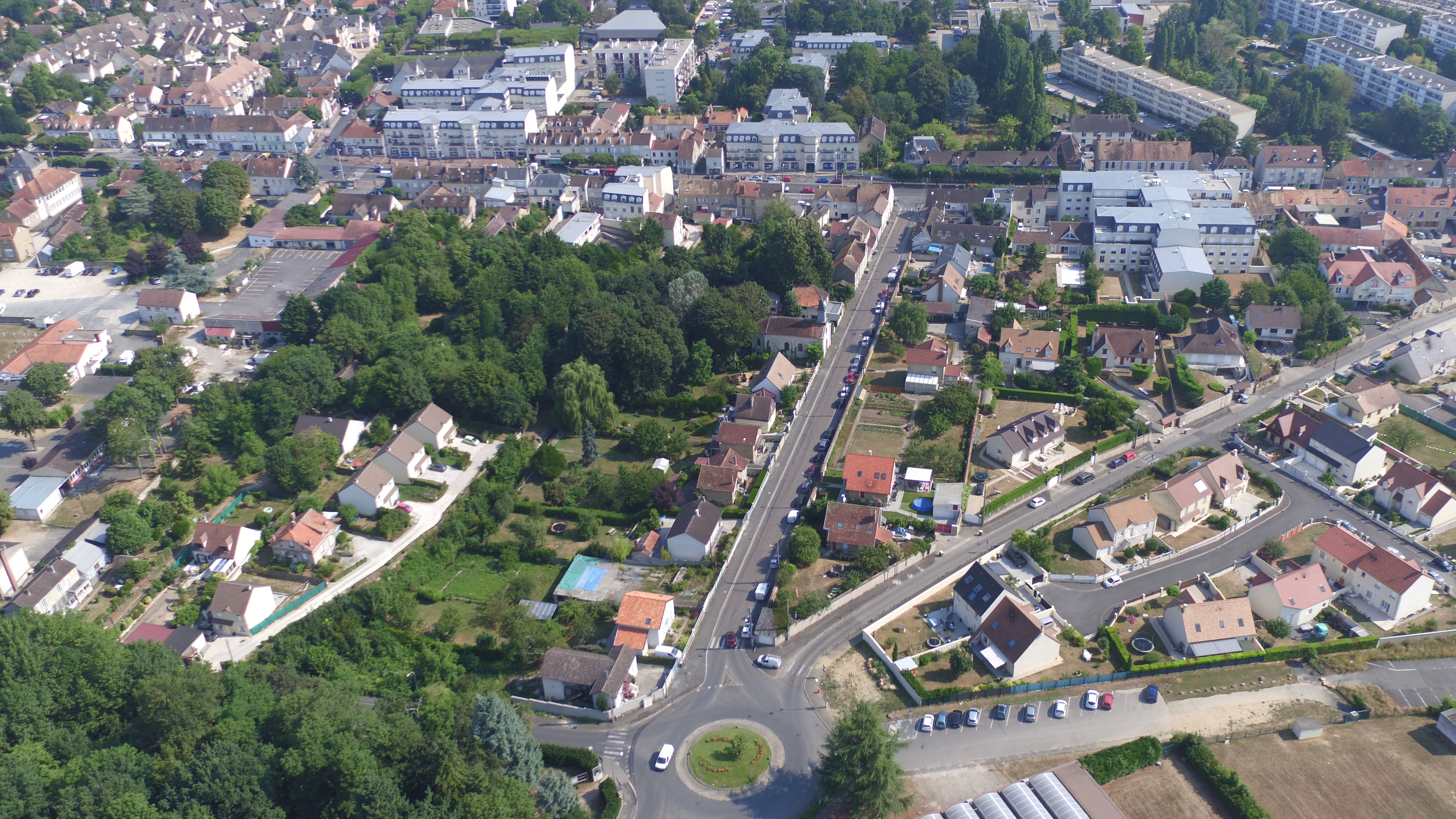 SaintFargeauPonthierry vu du ciel SaintFargeauPonthierry
